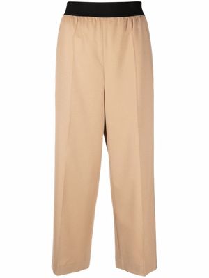 Stella McCartney pantalon ample court - Tons neutres