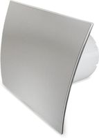 Badkamer/toilet ventilator - met timer & vochtsensor - Ø100mm - RVS gebogen - thumbnail