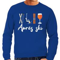 Apres ski sweater voor heren - Apres Ski - blauw - wintersport - snowboarden