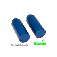 JD Bug 81 custom pegs pair - blue