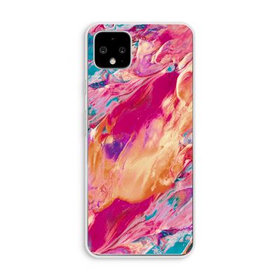 Pastel Echoes: Pixel 4 XL Transparant Hoesje