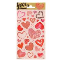 Totum Stickervel twinkle - hartjes