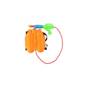 1x Waterpistolen spuit met rugzak watertank oranje   -