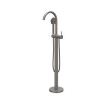 IVY Nexus Badthermostaatkraan - opbouw - met wegdraaibare baduitloop - met omstel - cooltouch - Geborsteld metal black PVD 6303006