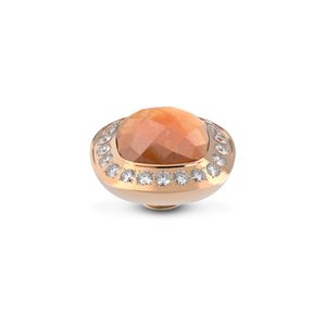 Melano Vivid Border CZ Steentje Red Aventurine Rosé