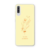 No rain no flowers: Samsung Galaxy A70 Transparant Hoesje