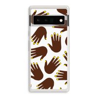 Hands dark: Google Pixel 6 Pro Transparant Hoesje