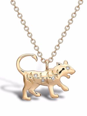Pragnell collier en or 18ct à pendentif Zodiac tigre serti de diamants