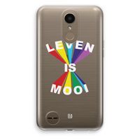 Het Leven Is Mooi: LG K10 (2017) Transparant Hoesje