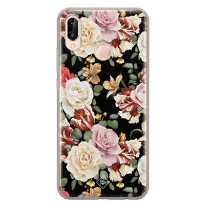 Huawei P20 Lite siliconen hoesje - Flowerpower