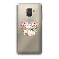 GRL PWR Flower: Samsung Galaxy A8 (2018) Transparant Hoesje GRL PWR Flower: Samsung Galaxy A8 (2018) Transparant Hoesje