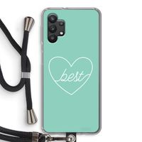 Best heart pastel: Samsung Galaxy A32 5G Transparant Hoesje met koord