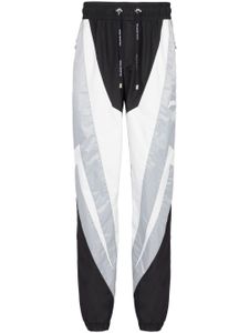 Balmain pantalon de jogging à design colour block - Noir