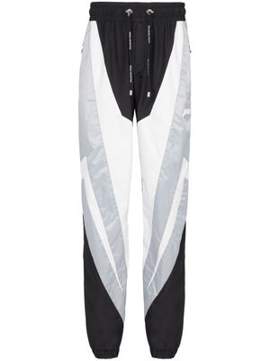 Balmain pantalon de jogging à design colour block - Noir