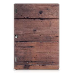 Lenovo Tab 10 | Tab 2 A10-30 Silicone Tablet Hoes Old Wood