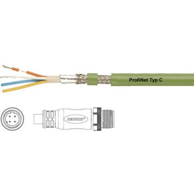 HELU 806482-1 Sensor/actuator aansluitkabel M12 Aantal polen (sensoren): 4 Stekker, recht 1.00 m 1 stuk(s)