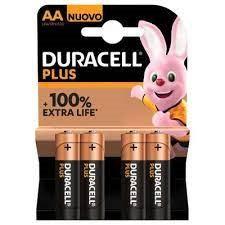 Duracell batterij plus power mn1500/lr6/aa per 4 op kaart