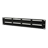 Cat6 48-poorts patchpanel met kabelorganizer