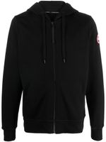 Canada Goose hoodie en coton à patch logo - Noir