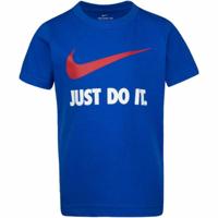 T-Shirt met Korte Mouwen voor kinderen Nike Swoosh Blauw - Maat: 7 Jaar