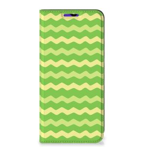 Samsung Galaxy A13 (5G) | Samsung Galaxy A04s Hoesje met Magneet Waves Green