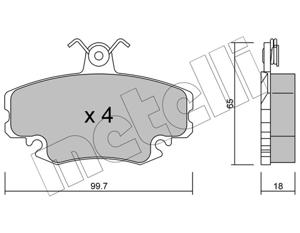 Metelli Remblokset 22-0120-0