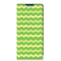 Samsung Galaxy A73 Hoesje met Magneet Waves Green