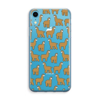 Alpacas: iPhone XR Transparant Hoesje
