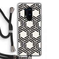 Geometrisch patroon: OnePlus 8 Pro Transparant Hoesje met koord