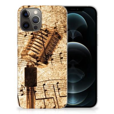 iPhone 12 Pro Max | Siliconen hoesje | met foto Bladmuziek