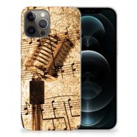 iPhone 12 Pro Max | Siliconen hoesje | met foto Bladmuziek