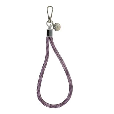 Telefoonkoord Diamond - Paars - Zilver Telefoonkoord Diamond - Paars - Zilver