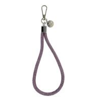 Telefoonkoord Diamond - Paars - Zilver Telefoonkoord Diamond - Paars - Zilver