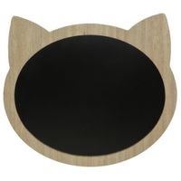 Katten/poezen krijtbord/memobord mdf 40 x 35 cm   -