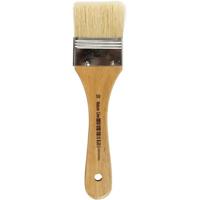 Hobby/knutsel kwast - 2x - varkensharen - 50 mm - Verniskwast - Schilderkwast