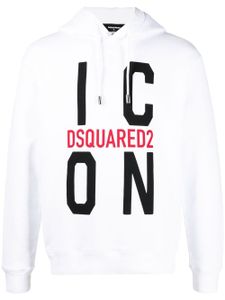 DSQUARED2 hoodie à logo imprimé - Blanc