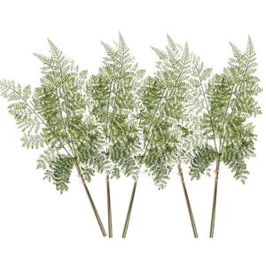 5x Kunstplanten bosvaren takken 58 cm groen   -