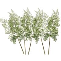 5x Kunstplanten bosvaren takken 58 cm groen   -