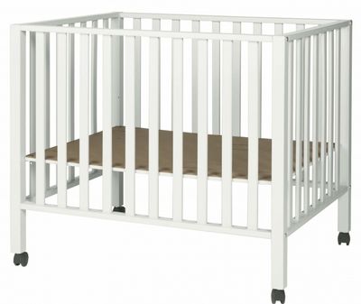 Pericles babybox Amy met wielen 98 x 78 cm wit