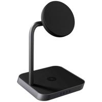 ZENS Aluminium Series 2 in 1 Magnetic Wireless Office Charger 2 ZEDC26B/00 Inductie lader Zwart