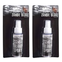 2x stuks horror nep bloed spray 60 ml - Schmink