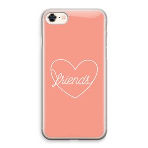 Friends heart: iPhone 8 Transparant Hoesje