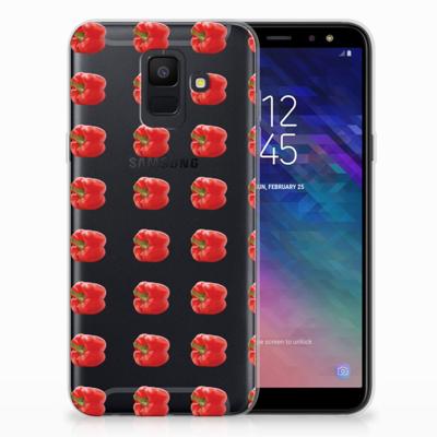 Samsung Galaxy A6 (2018) | Siliconen Case | Paprika Red