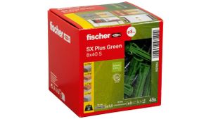 Fischer 567814 schroefanker & muurplug 45 stuk(s) Schroef- & muurplugset 40 mm