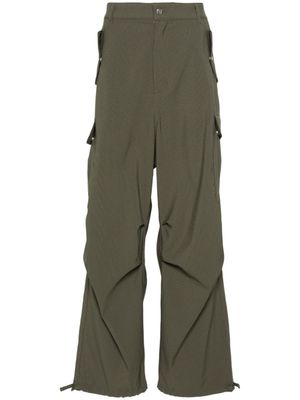 RHUDE pantalon droit à poches cargo - Vert