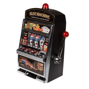 Spaarpot gokautomaat - slot machine - met LED licht en geluid - 37 x 20 cm