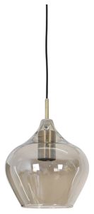 Light & Living Hanglamp 'Rakel' kleur Antiek Brons / Smoke, Ø20cm