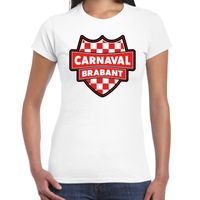 Carnaval verkleed t-shirt Brabant wit voor voor dames - thumbnail
