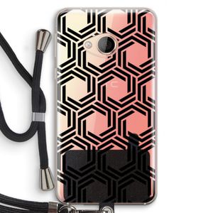 Geometrisch patroon: HTC U Play Transparant Hoesje met koord