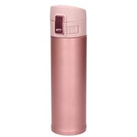 Thermofles / isoleerkan - lichtroze - 450 ml - RVS - thermosflessen / isoleerflessen